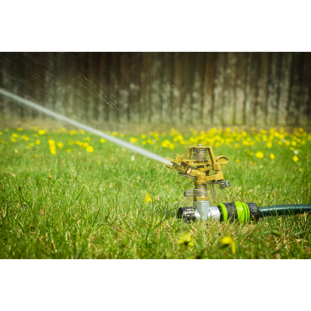 Pulsating Water Sprinkler on Metal Spike
