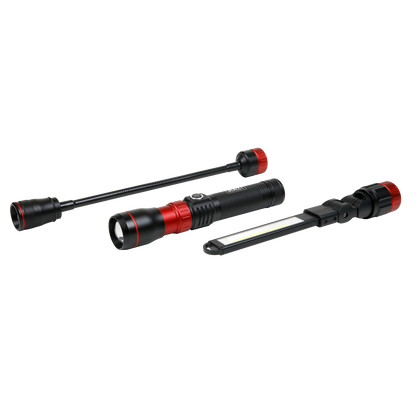 3-in-1 Interchangeable Rechargeable Inspection Light COB LED