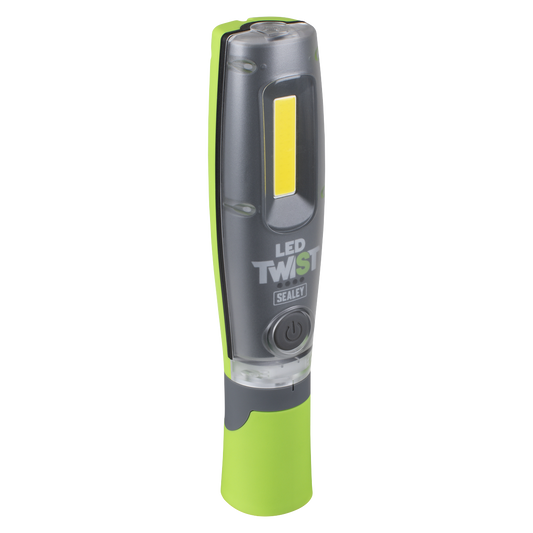 LED Twist Rechargeable Inspection Light 8W COB & 1W SMD