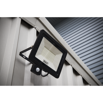 Extra-Slim Floodlight with PIR Sensor 100W SMD LED