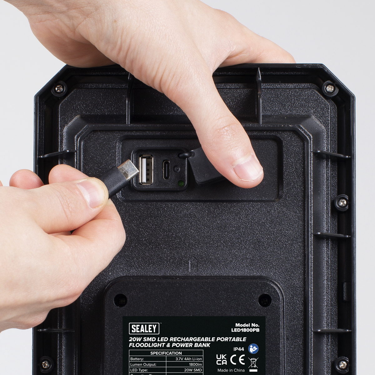 Rechargeable Portable Floodlight & Power Bank 20W SMD LED