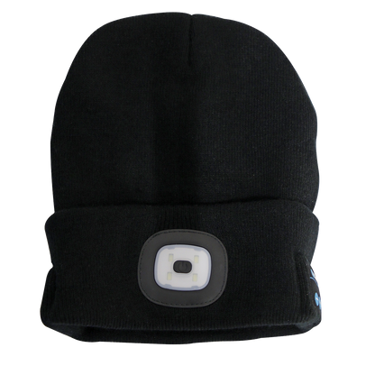 Rechargeable USB Beanie Hat with Wireless Headphones 1W SMD LED