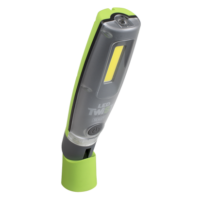 Rechargeable Inspection Light 16W COB & 1W SMD LED - Green - Display Box of 12