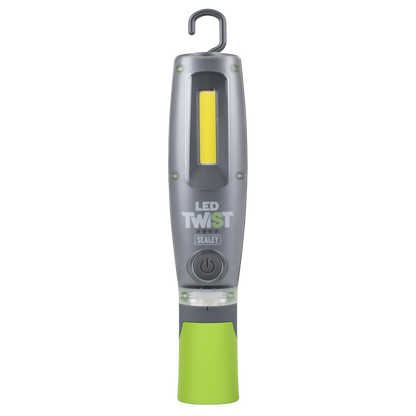 Rechargeable Inspection Light 16W COB & 1W SMD LED - Green - Display Box of 12