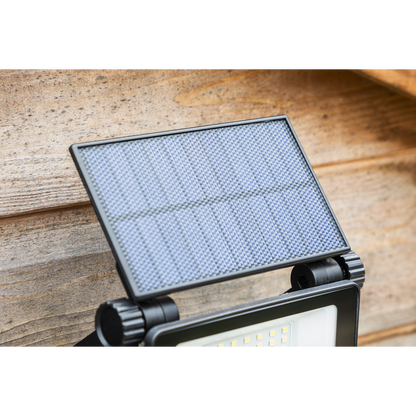 Extra-Slim Solar Floodlight with Wall Bracket 20W SMD LED