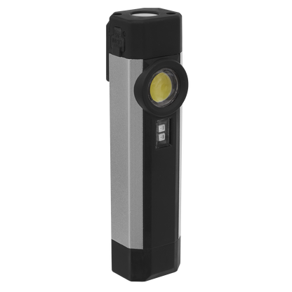 Rechargeable Aluminium Pocket Light with UV 3W COB & 1W SMD LED