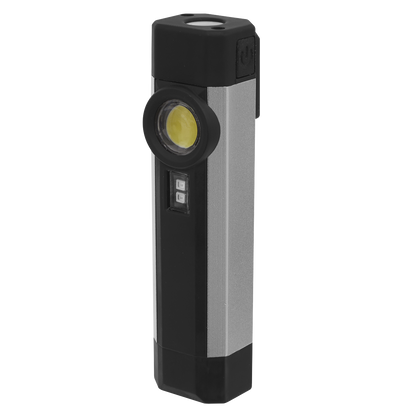 Rechargeable Aluminium Pocket Light with UV 3W COB & 1W SMD LED