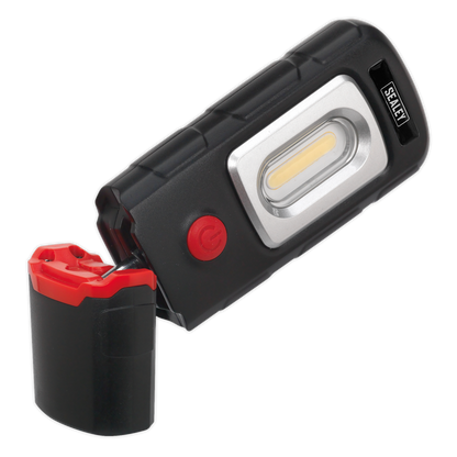 Rechargeable 360° Inspection Light 3W COB & 1W SMD LED - Black