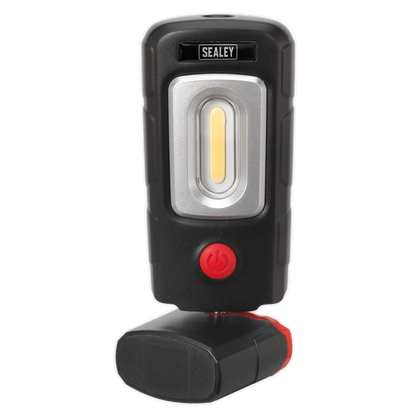 Rechargeable 360° Inspection Light 3W COB & 1W SMD LED - Black