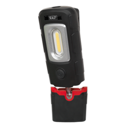 Rechargeable 360° Inspection Light 3W COB & 1W SMD LED - Black
