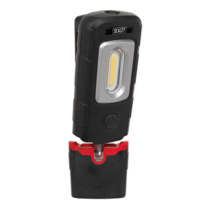 Rechargeable 360° Inspection Light 3W COB & 1W SMD LED - Black