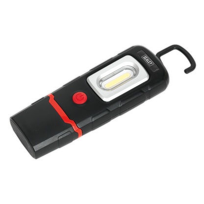 Rechargeable 360° Inspection Light 3W COB & 1W SMD LED - Black