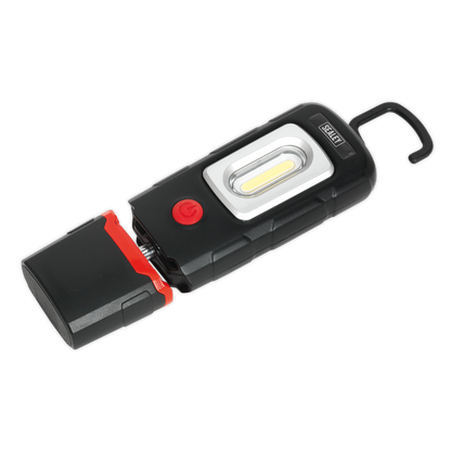 Rechargeable 360° Inspection Light 3W COB & 1W SMD LED - Black