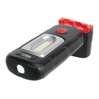 Rechargeable 360° Inspection Light 3W COB & 1W SMD LED - Black
