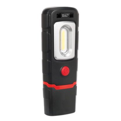 Rechargeable 360° Inspection Light 3W COB & 1W SMD LED - Black