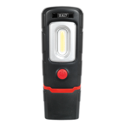 Rechargeable 360° Inspection Light 3W COB & 1W SMD LED - Black