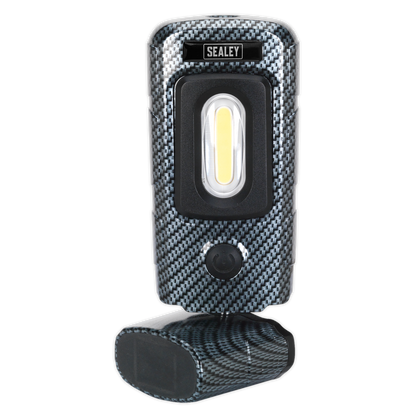 Rechargeable 360° Inspection Light 3W COB & 1W SMD LED - Carbon Fibre Effect