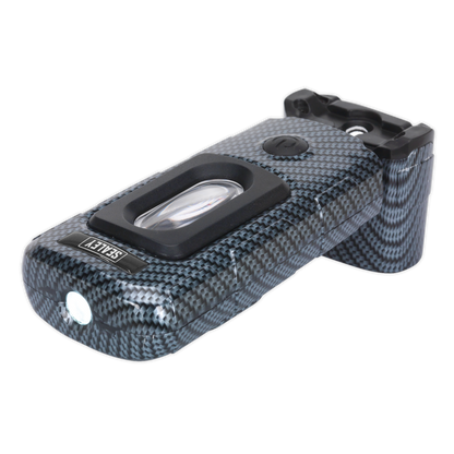 Rechargeable 360° Inspection Light 3W COB & 1W SMD LED - Carbon Fibre Effect