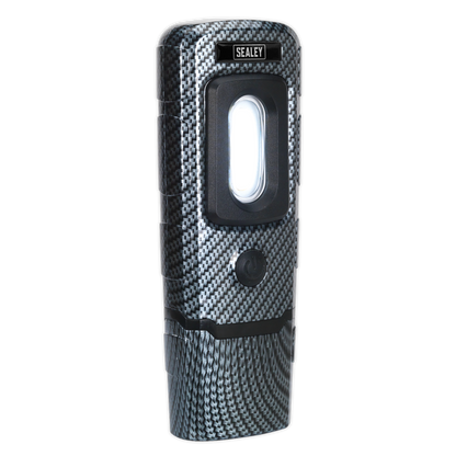 Rechargeable 360° Inspection Light 3W COB & 1W SMD LED - Carbon Fibre Effect