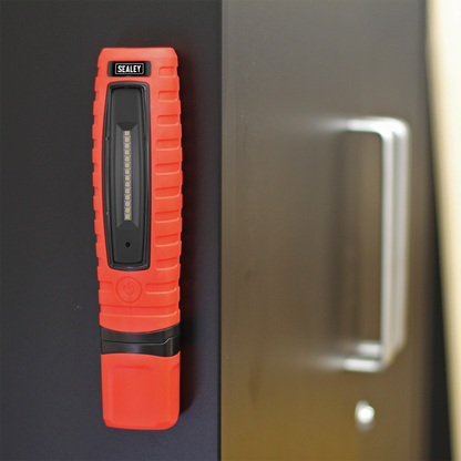 Rechargeable 360° Inspection Light 8W & 3W SMD LED - Red
