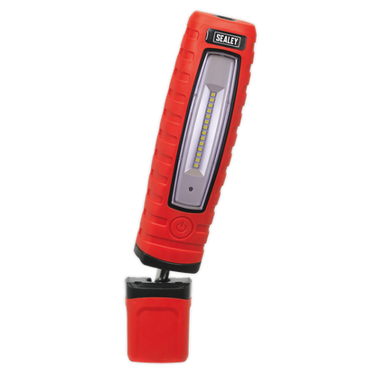 Rechargeable 360° Inspection Light 8W & 3W SMD LED - Red