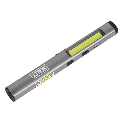 Rechargeable UV Penlight Torch with Laser Pointer 5W COB & 3W SMD LED