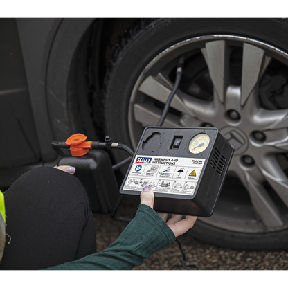 Tyre Inflator & Emergency Puncture Sealant Kit 12V
