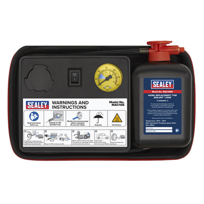 Tyre Inflator & Emergency Puncture Sealant Kit 12V