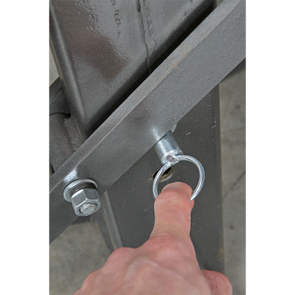 Single Post Hydraulic Portable Motorcycle Lift 450kg Capacity