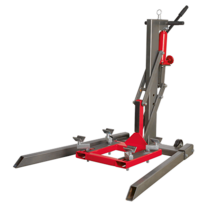Single Post Hydraulic Portable Motorcycle Lift 450kg Capacity