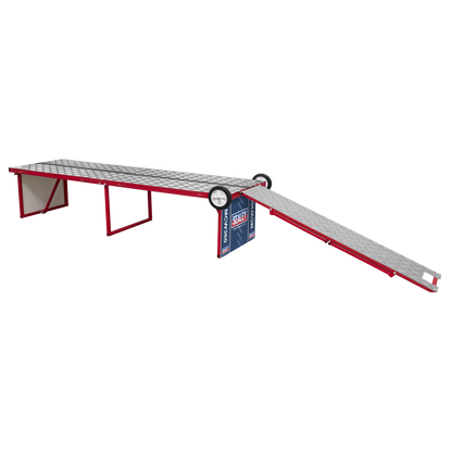 Folding Motorcycle Workbench with Ramp 360kg Capacity