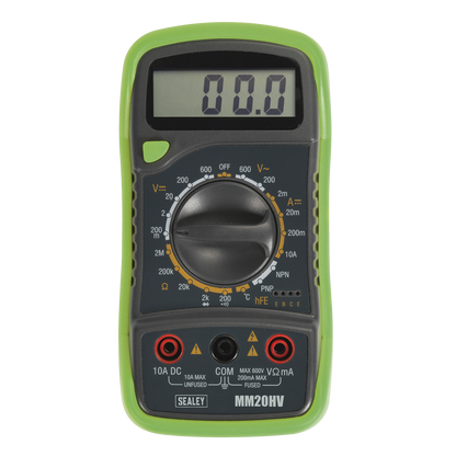 8-Function Digital Multimeter with Thermocouple - Hi-Vis Green