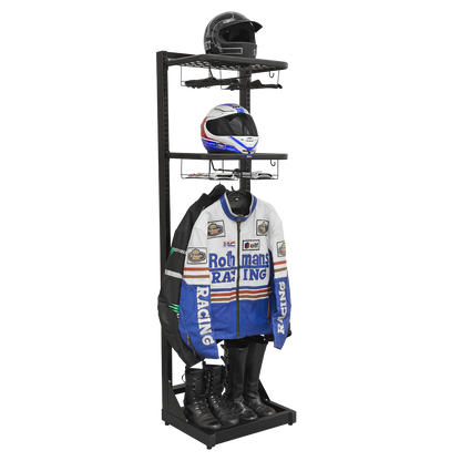 Motorcycle Helmet & Gear Tidy, Freestanding