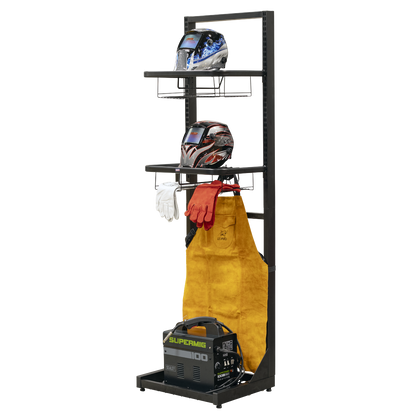 Motorcycle Helmet & Gear Tidy, Freestanding