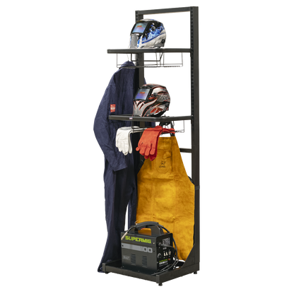 Motorcycle Helmet & Gear Tidy, Freestanding