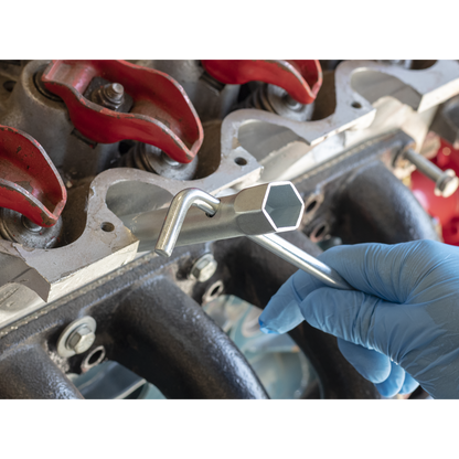 Long Reach Double End Spark Plug Box Spanner with L-Bar