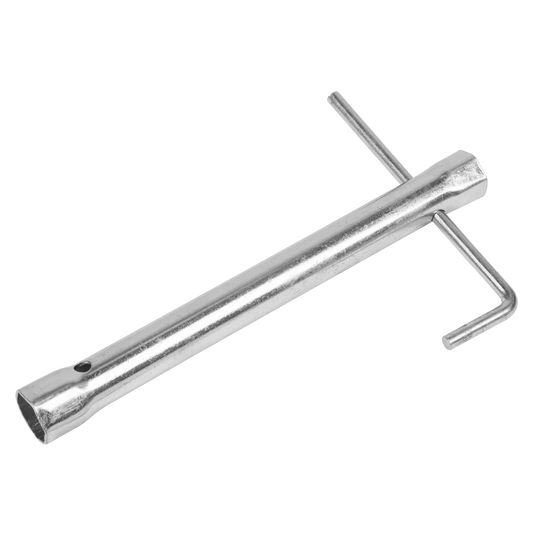 Long Reach Double End Spark Plug Box Spanner with L-Bar