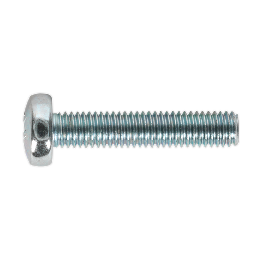 Zinc Plated Pan Head Pozi Machine Screw M5 x 25mm, DIN 7985Z - Pack of 50