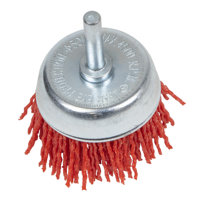 Nylon Filament Cup Brush 50mm with 6mm Shaft