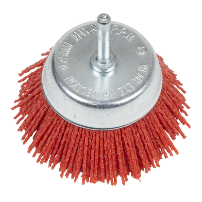 75mm Nylon Filament Cup Brush with 6mm Shaft