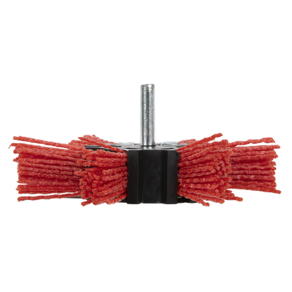100mm Nylon Filament Strip Brush with 6mm Shaft