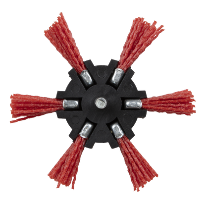 100mm Nylon Filament Strip Brush with 6mm Shaft