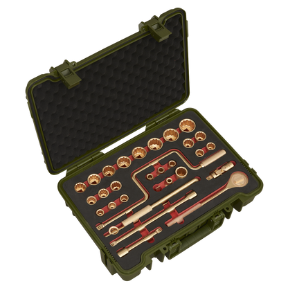 Premier Non-Sparking Socket Set 1/2"Sq Drive 31pc