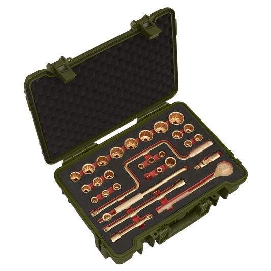 Premier Non-Sparking Socket Set 1/2"Sq Drive 31pc