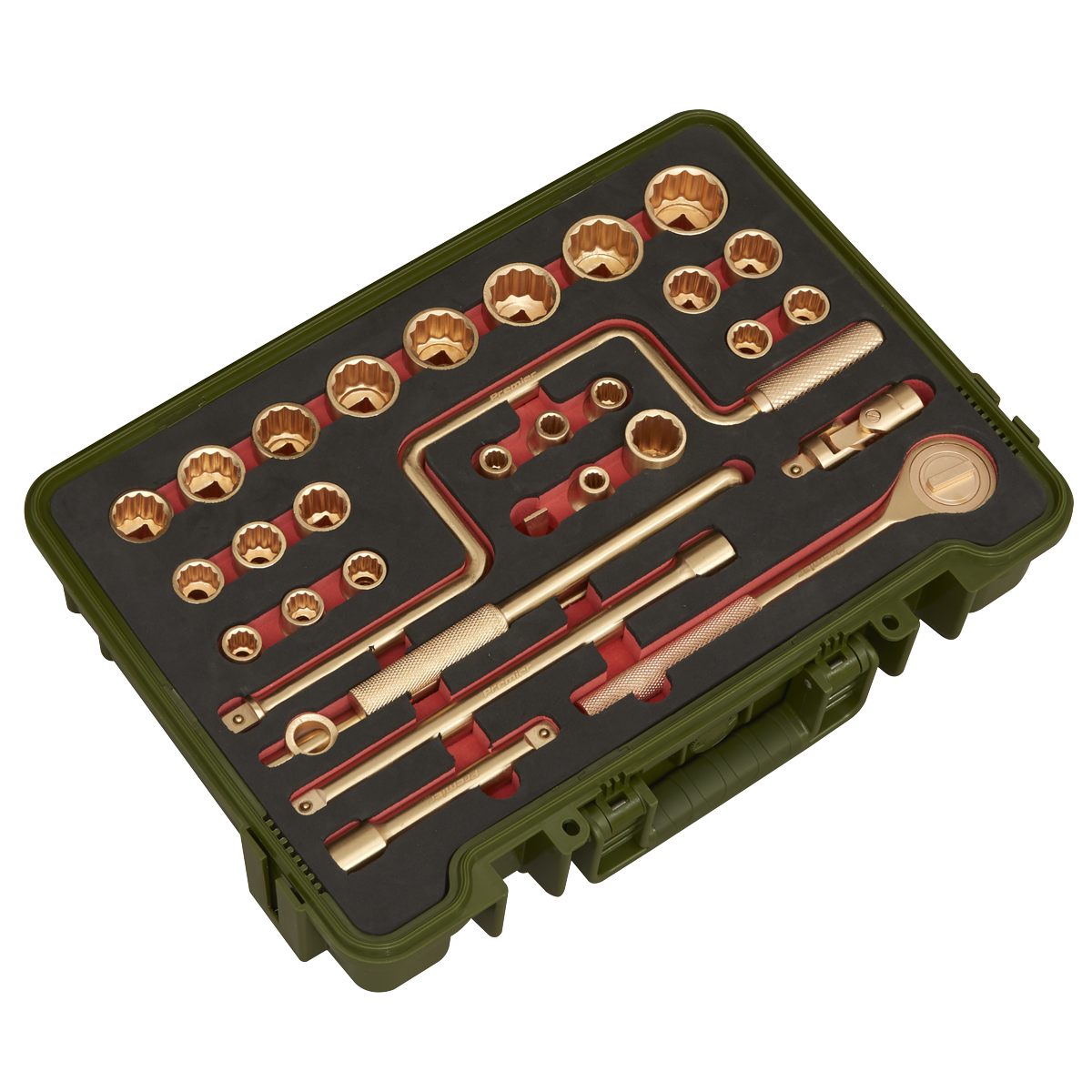 Premier Non-Sparking Socket Set 1/2"Sq Drive 31pc