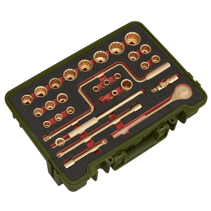 Premier Non-Sparking Socket Set 1/2"Sq Drive 31pc