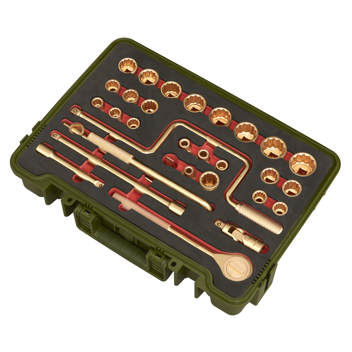 Premier Non-Sparking Socket Set 1/2"Sq Drive 31pc