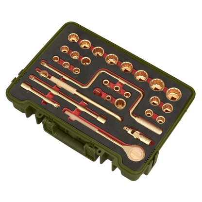 Premier Non-Sparking Socket Set 1/2"Sq Drive 31pc