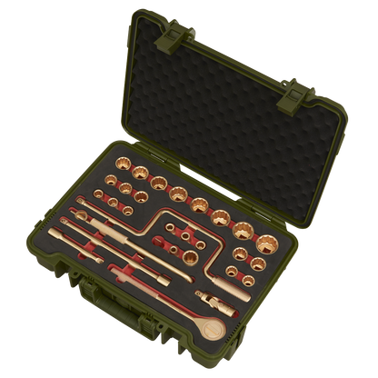 Premier Non-Sparking Socket Set 1/2"Sq Drive 31pc