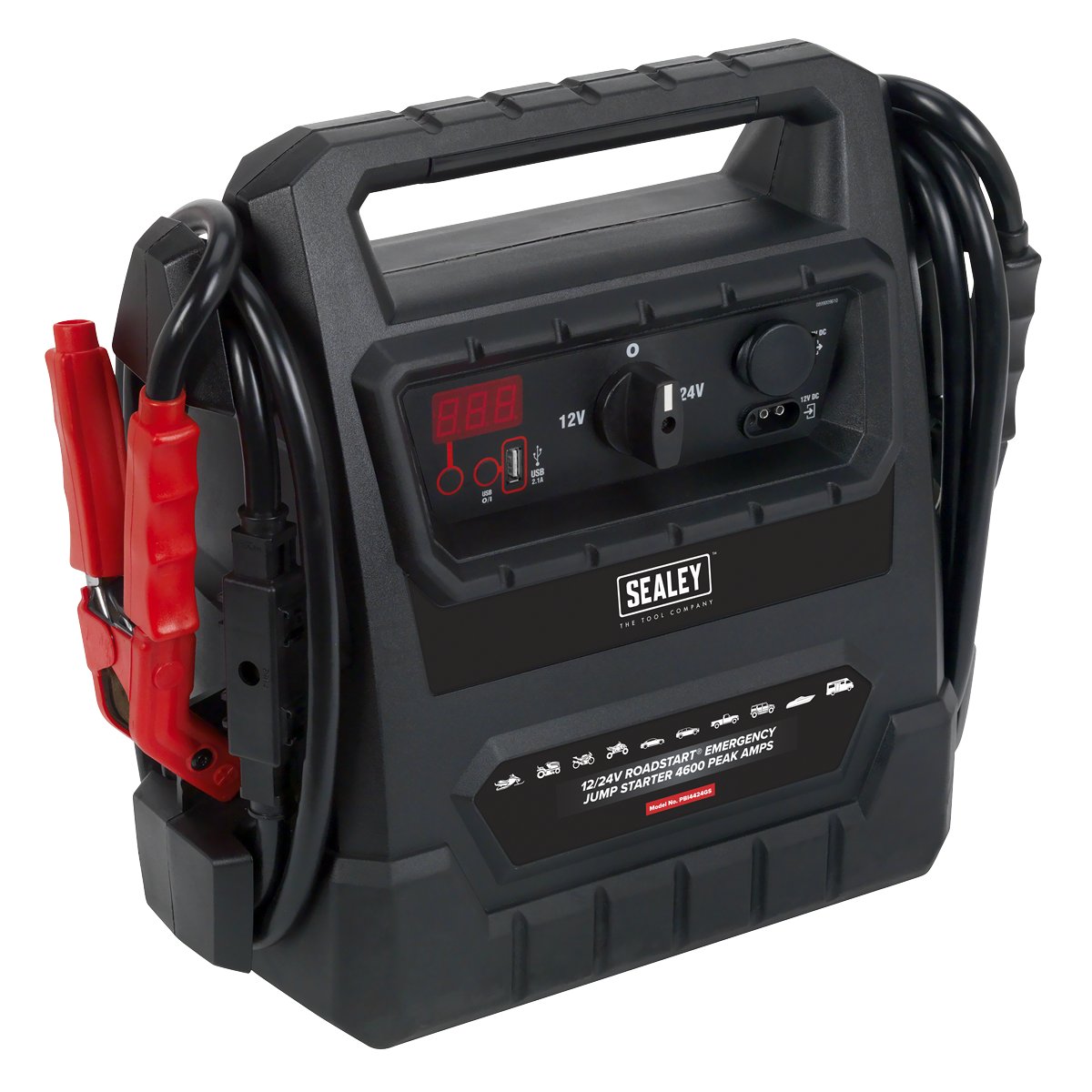 12/24V RoadStart® Emergency Jump Starter 4600 Peak Amps - DEKRA Approved